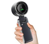 EpicSeren Handheld Fan -Super Strong wind, 5-Speed Adjustable with USB Rechargeable 4000mAh Battery, Portable handheld fan - Ideal for Travel (Black), White