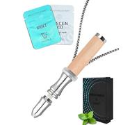 ePicsoa Smoking cessation aid chain + 7 nicotine-free filters, smoking cessation tubes with breathing resistance (maple)