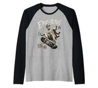 Epictetus Epic Philosopher Stoic Philosophy Raglan Baseball Tee