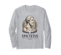 Epictetus Stoic Philosopher Ancient Greek Wisdom Portrait Long Sleeve T-Shirt