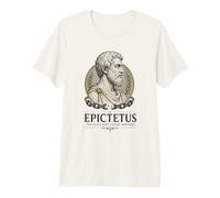 Epictetus Stoic Philosopher Ancient Greek Wisdom Portrait Premium T-Shirt