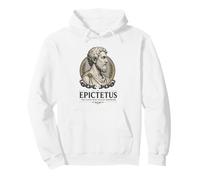 Epictetus Stoic Philosopher Ancient Greek Wisdom Portrait Pullover Hoodie