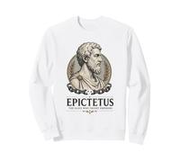 Epictetus Stoic Philosopher Ancient Greek Wisdom Portrait Sweatshirt