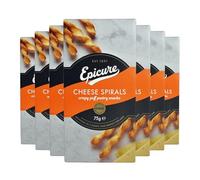 Epicure Cheese Spiral Crispy Puff Pastry Snacks, 75 g (10-Pack)
