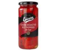 Epicure Flame Roasted Red Peppers Jar, Vinegar Infused 480 g (Pack of 1)