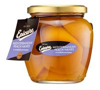 Epicure Gourmet Peach Halves in Syrup with Vanilla, 550 g (Pack of 6)