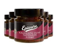 Epicure Kalamata Olive Tapenade Vinegar, Rich Spread with Bold Mediterranean Flavour, 110 g (Pack of 6)