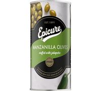 Epicure Manzanilla Olives Stuffed with Jalapeno, 350 g