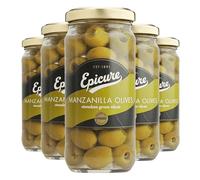 Epicure Manzanilla Stoneless Green Olives, 235 g (12-Pack)