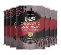 Epicure Organic Tinned Aduki Beans in Water No Added Salt 400 g (Pack of 6)