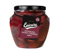 Epicure Premium Sweet Cherries in Juice, Naturally Delicious with No Added Sugar, 550 g Jar (Pack of 1)