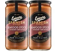 Epicure Spanish Kitchen with José Pizarro - Seafood Stock with Monkfish, 720 ml (Pack of 2)