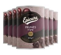Epicure Tinned Prunes in Syrup, Delicious as a Snack, Topping or Dessert, 425 g (Pack of 12)