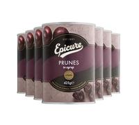 Epicure Tinned Prunes in Syrup, Delicious Snack, Topping or Dessert, 425 g (Pack of 12)