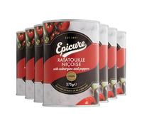 Epicure Tinned Ratatouille, Niçoise with Aubergine and Peppers, Delicious Pasta Side Dish 375 g (Pack of 12)