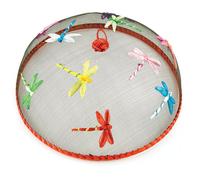 Epicurean 35cm Mesh Dome Food Cake Cover Dragonfly Pattern Keep Flies Wasps Off