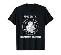 Epicurean Food Critic Gastronomy Specialist Five-Star Emblem T-Shirt