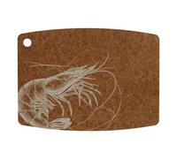 EPICUREAN Gourmet Series Nutmeg Chopping Board - Shrimp Etching