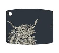 EPICUREAN Gourmet Series Slate Effect Chopping Board- Highland Cow Etching