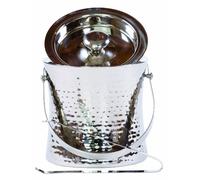 Epicurean Hammered Steel Ice Bucket