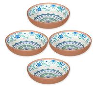 Epicurean Rio Turquoise Floral Melamine/Plastic/BBQ/Outdoor Bowl Set (4)