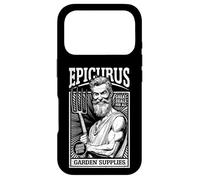 Epicurus Garden Supplies Funny Philosophy Gardening Retro Ad Case for iPhone 17 Pro