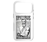 Epicurus Garden Supplies Funny Philosophy Gardening Retro Ad Case for iPhone 17 Pro