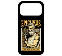 Epicurus Garden Supplies Funny Philosophy Gardening Retro Ad Case for iPhone 17 Pro Max