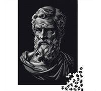 Epicurus Philosopher 1000-Piece Puzzle for Adults, 70x50cm/1000pcs; Smooth White Card with Reduced Dust; Easy to Continue on Another Evening