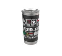 Epidemiologist Scientist Job Skills Coffee Wine Sarcasm Stainless Steel Insulated Tumbler