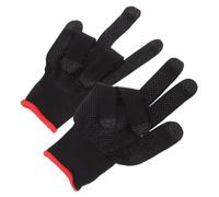 EPIGEIST 1 Pair Gaming Gloves Finger Gloves for Game Breathable Comfortable Touch with Silver Fiber Spandex Material Unique Design 8.25X3.54X0.08In Black Men Women