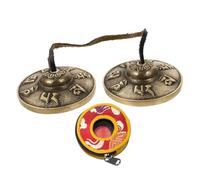 EPIGEIST 1 set Cymbals Bell Set for Buddhist Meditation Yoga Tibetan Percussion Instrument Easy to Use Portable Sound Therapy Tool for Mindfulness Music