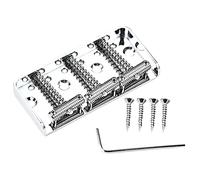 EPIGEIST 1 set Guitar Tailpiece Metal Bridge Replacement with Screws Durable Chrome Tremolo Bridge for Electric Guitar Complete Accessories for Guitarists and Music Lovers Easy Installation