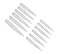 EPIGEIST 10 Packs Natural Color False Nail Tips Sharp Nail Art Slices for Salon DIY Practice Kit Easy to Shape for Acrylic Gel Design