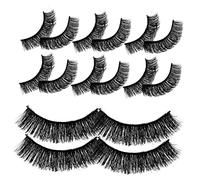 EPIGEIST 10 Pairs Natural Look Fake Eyelashes Curled Strip Lashes for Day and Night Makeup Lightweight and Comfortable False Lashes for Beginners Volume Extensions