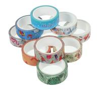 EPIGEIST 10 Rolls Delicate Cuttable Washi Tape Each DIY Scrapbook Craft gift for for for for for for Wrapping Tape with Beach Shell Ice Cream Patterns for Creative Decoration and Journaling