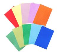 EPIGEIST 10 Sheets Glitter Cardstock Paper Sparkly Single-Sided EVA Foam Glitter for DIY Crafts Cards Making Party Decoration Multipurpose Bright Color