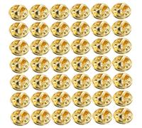 EPIGEIST 100 Pcs Pin Butterfly Hat Badge Butterfly Clutch Pins Black Ribbon Badge Brooch Golden Copper