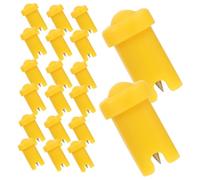 EPIGEIST 100pcs Anti-blocking Eyelash Glue Bottle Needles with Stainless Steel Nozzles Plastic Eyelash Extension Applicator Tips for Daily Use Portable Compact Replacement Needles