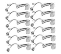 EPIGEIST 100pcs Copper Earring Findings for DIY Jewelry Making Non-Pierced Ear Clips with Converter Components Earring Backs for Crafting Unique Accessories