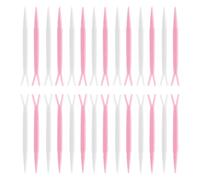 EPIGEIST 100Pcs Double Eyelid Y-shaped Forks Makeup Applicator for Hooded Eyes Safe Sticker Installation Tool for Mono-eyelids Portable Beauty Accessory in Random Colors Random Color