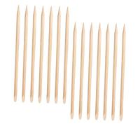 EPIGEIST 100pcs Double-sided Wood Nail Sticks Cuticle Pusher Remover for Manicure Pedicure Portable Multifunctional Nail Polish Stick Tool for Home and Salon Use