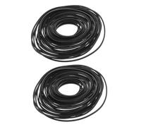 EPIGEIST 100Pcs Mixed Size Cassette Tape Rubber Belts 0.7Mm 1.0Mm Wide Replacement for Cassette Recorder, CD Dvd Player Drive Repair Accessories with 40-190Mm Folded Belts for Vintage Tape