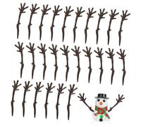 EPIGEIST 100pcs Plastic Antler Branches Snowman Hand Shape Christmas Decoration DIY Craft Adornments for Home Mall Hotel Festive Year Embellishments