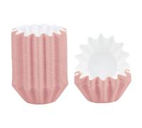 EPIGEIST 100Pcs Portable Pink Cupcake Liners High-Temperature Resistant Paper Baking Cups Muffin Cases Wrappers for Home Bakery Coffee Shops Cake Decoration