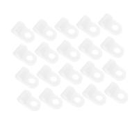 EPIGEIST 100pcs R-shaped Nylon Wire Clamps Cable Clips for Telephone Cable Management Acid-resistant Mounting Holders with Screw Fixing for Indoor Outdoor Power Cord Organization