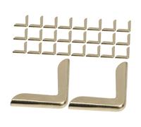 EPIGEIST 100pcs Vintage Gold Metal Album Corner Protectors Triangle Edge Covers for Scrapbooks Diaries Notebooks Page Guard Elegant Retro Style for Photo Albums and Creative Projects