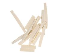 EPIGEIST 10pairs Plastic Guitar Nut and Saddle for Acoustic Folk Instrument Replacement Bridge Saddles for String Guitar String Parts Pre-slotted Nut Accessories for Maintenance