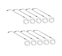 EPIGEIST 10pcs 1/150 Scale Led Model Street Lights Stainless Steel Lamp Posts, White Light for Architectural Sand Table Models and Railway Layout Accessories