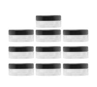 EPIGEIST 10Pcs 10G Portable Loose Powder Case Refillable Cosmetic Subpackaging Box with Puff Compact Travel Makeup Storage Container for Home Use